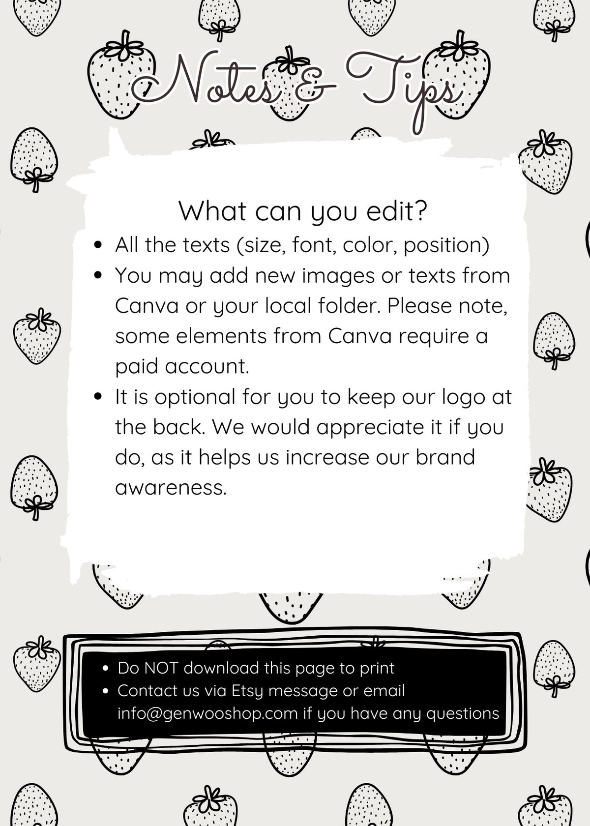 Editable Vintage Strawberry Birthday Party Invitation