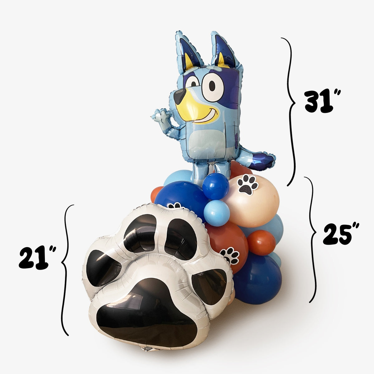 Bluey Paws Balloon Tower