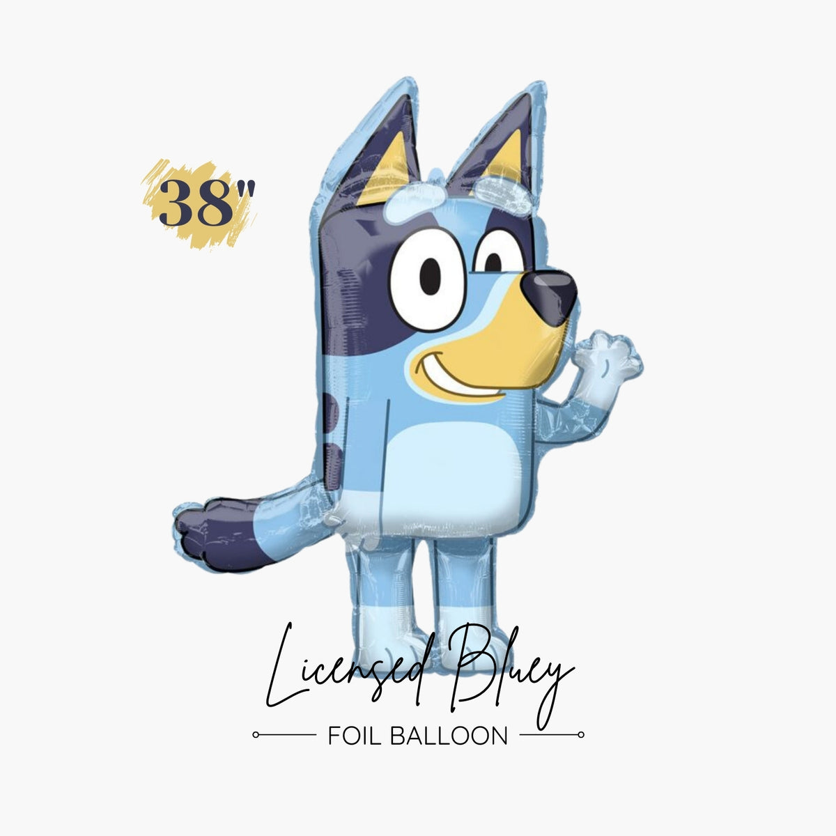 Licensed Bluey Foil Balloon 38" - Bluey Themed Party Decorations