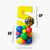 Building Blocks Number Balloon Tower - Boys Birthday Party Balloon Column Decorations - Ottawa Balloon Artist