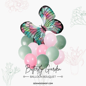 Butterfly Garden Balloon Bouquet - Spring Birthday Party - Mother's Day Brunch Decorations - Ottawa Helium Balloons 