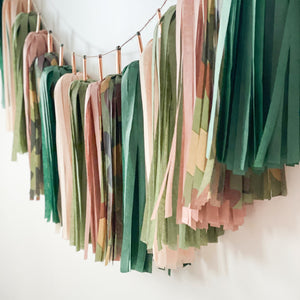 Camouflage Tassel Garland