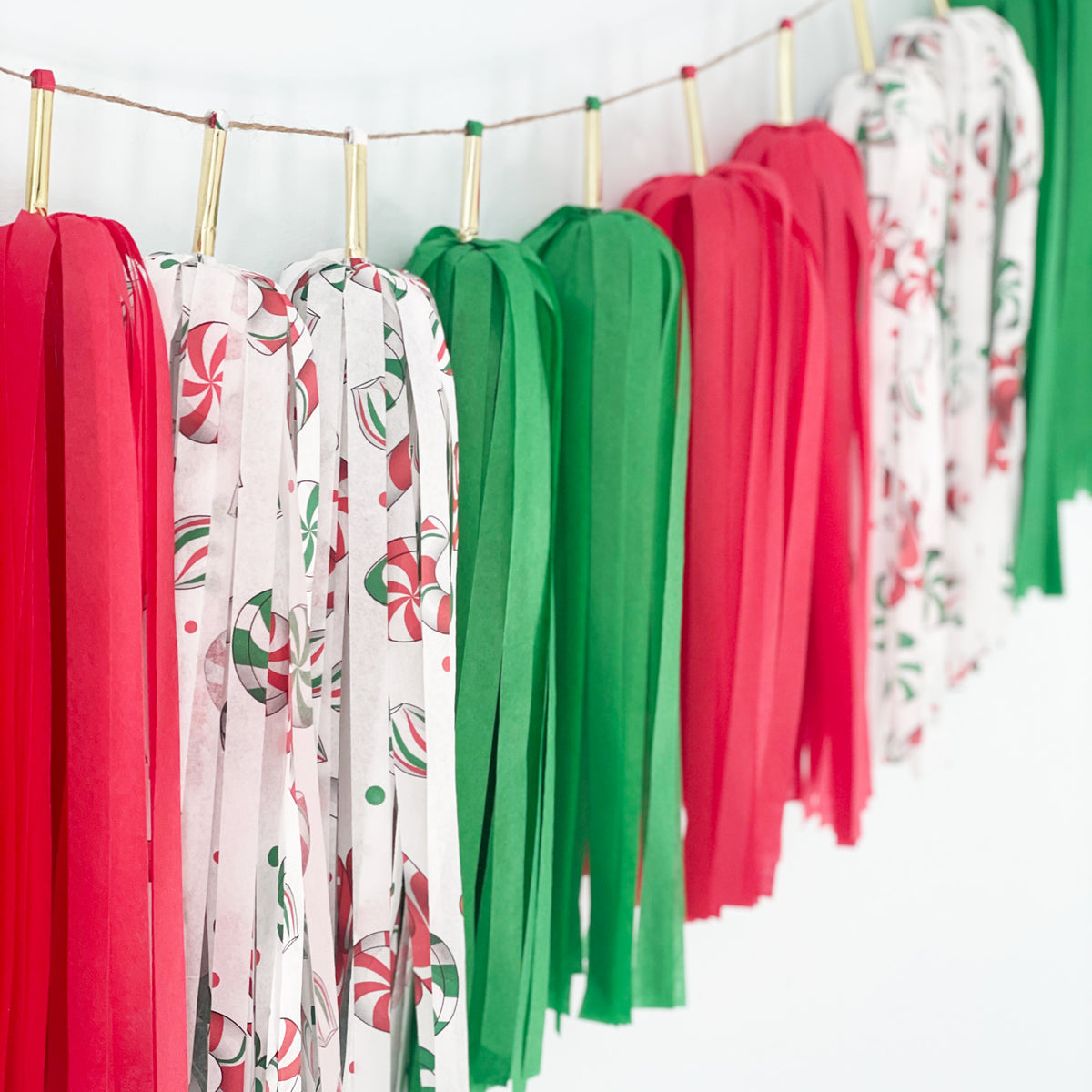 Peppermint Tassel Garland