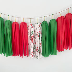 Peppermint Tassel Garland