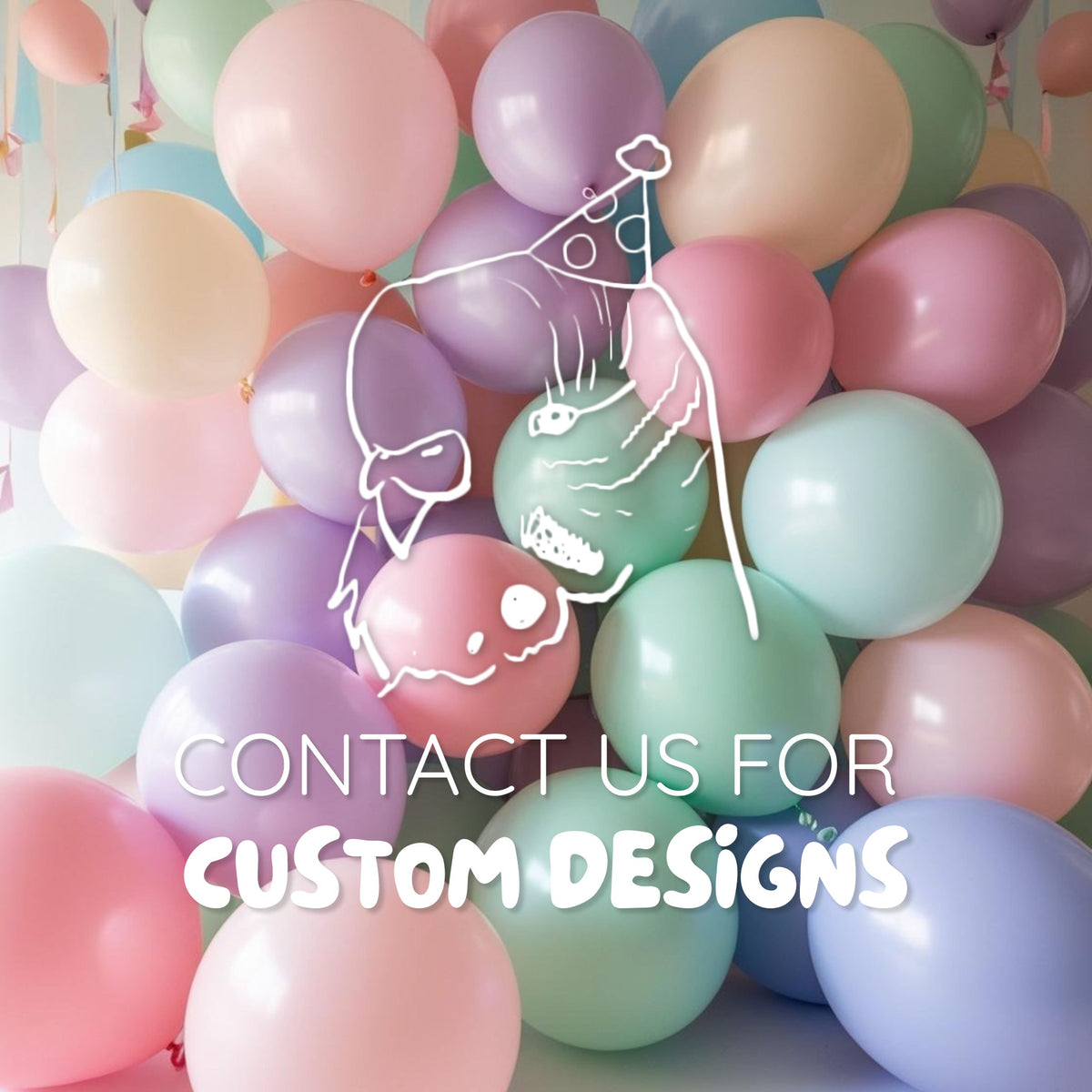 Blue and Yellow Smiley Balloon Cluster