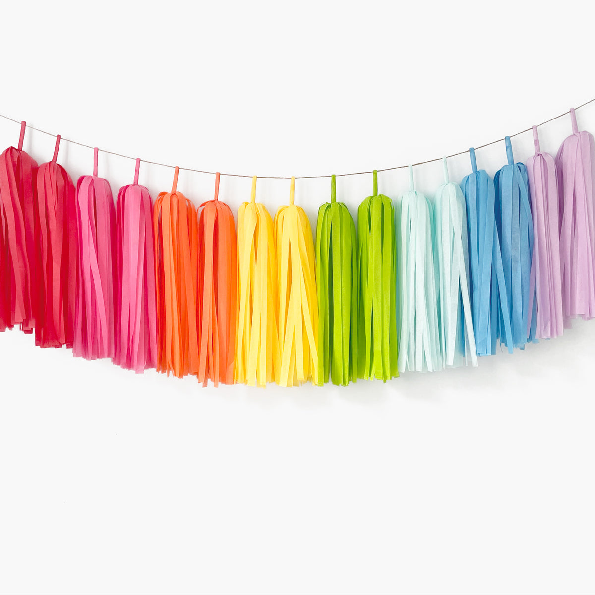 Crayon Rainbow Tassel Garland - Kids Rainbow Birthday Party Decorations Backdrop Bunting Banner