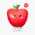 Cute Apple Balloon 26-inch - Back to School Party - Teacher Appreciation - Harvest Party, Thanksgiving Party - Kids Photo Prop