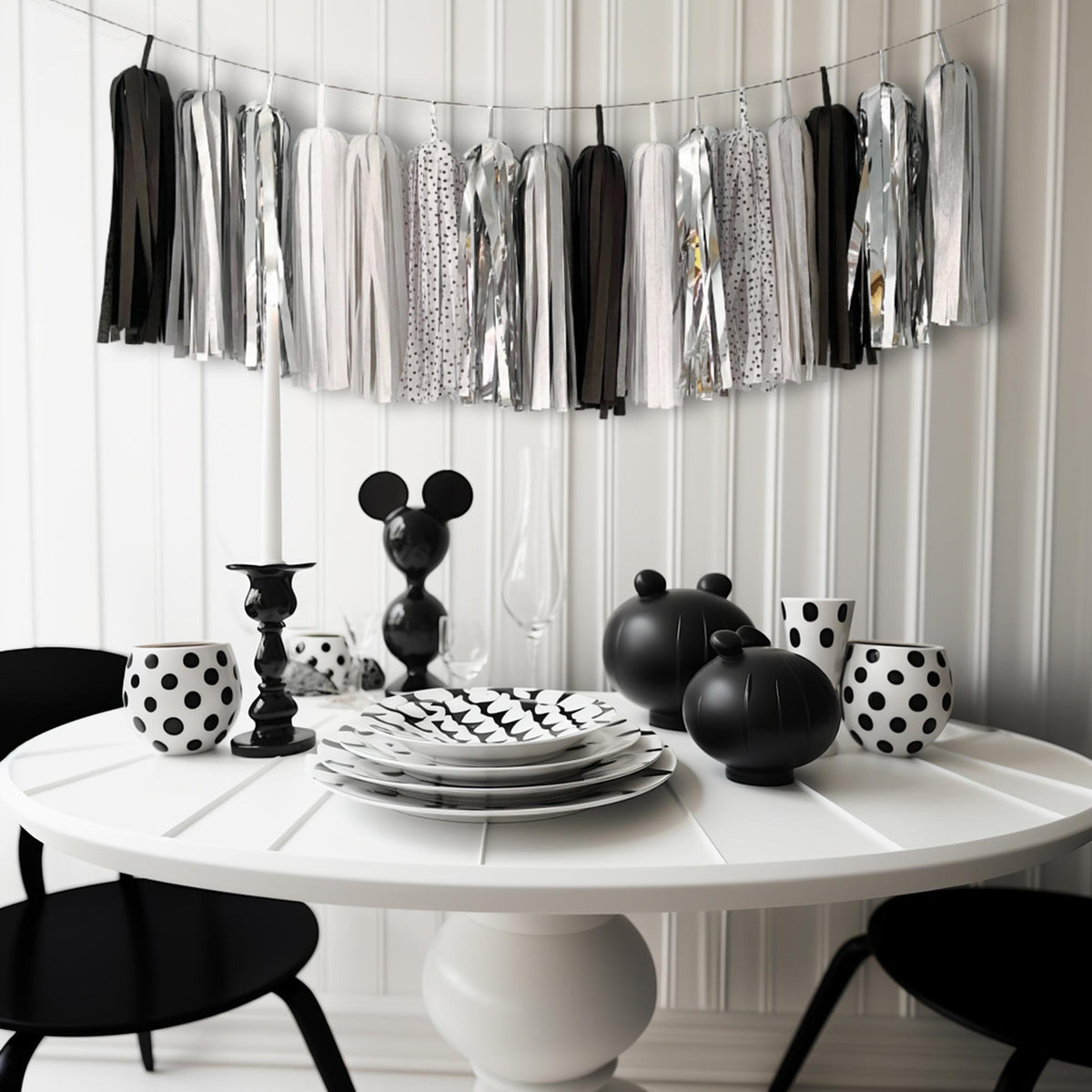 Cutie Black Tassel Garland