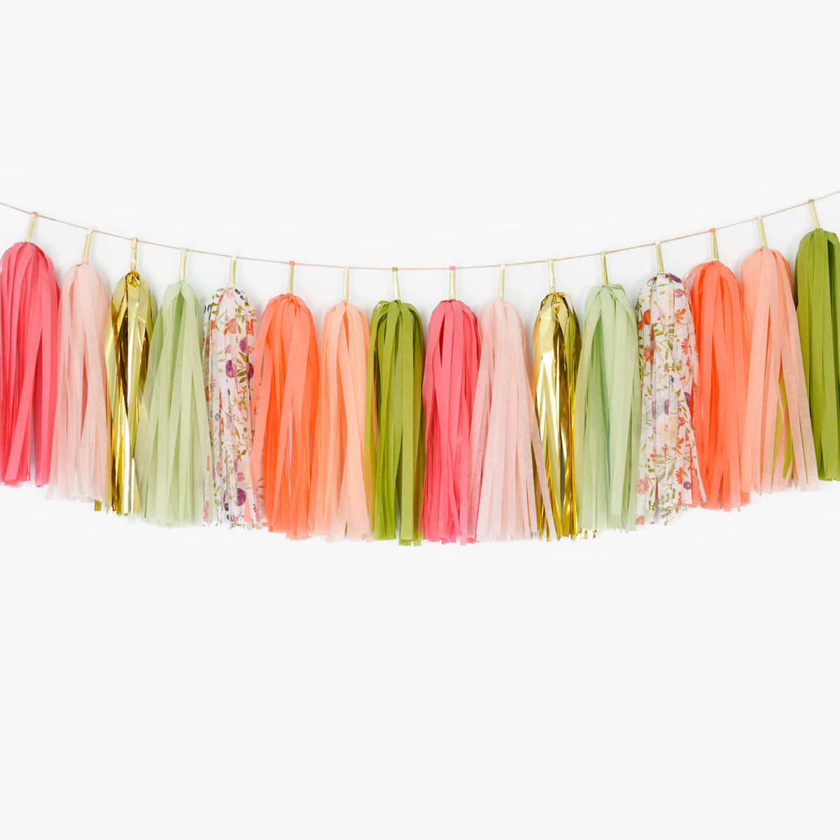 Garden Tassel Garland - Mother's Day Decorations, Spring Birthday Party, Baby Shower, Bridal Shower, Mom's Birthday