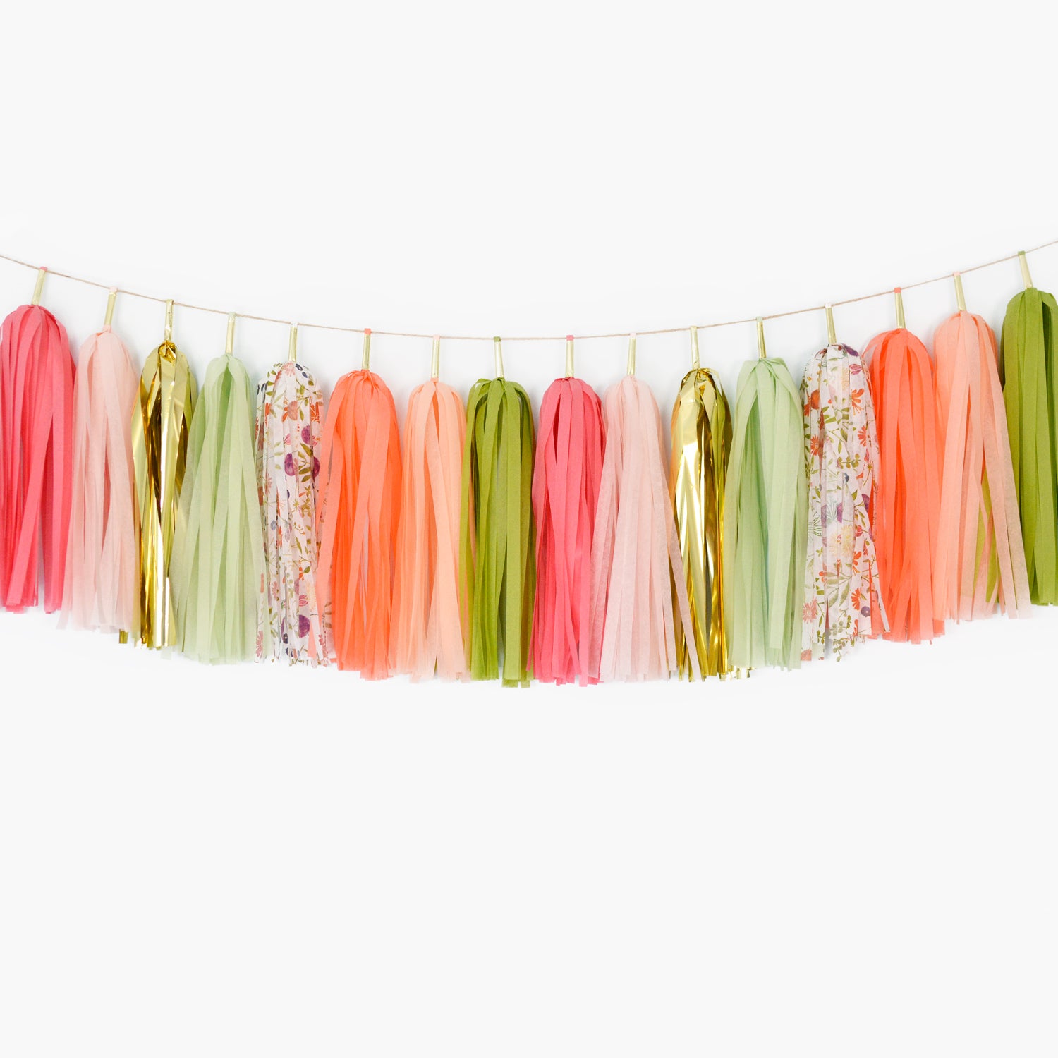 Garden Tassel Garland - Mother's Day Decorations, Spring Birthday Party, Baby Shower, Bridal Shower, Mom's Birthday