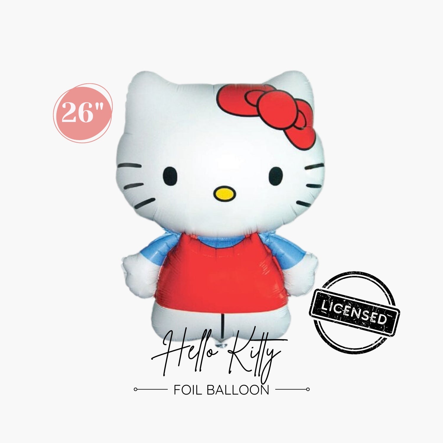 Licensed Hello Kitty Foil Balloon 26" - Kawaii Girls Birthday Party Decorations - Ottawa Balloons