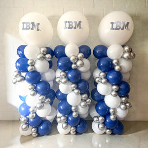 Logo Balloon Column with Accent Balloon Clusters  - Ottawa Local