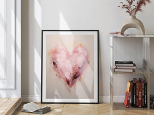 Pink Heart Digital Print