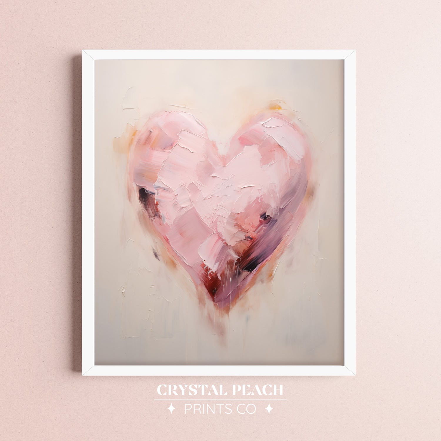Valentine's Day Pink Heart Print - Pink Coquette Aesthetic Apartment Art Decoration - Rustic Valentine Girly Trendy Wall Art - Gift For HerPink Heart Digital Print - Minimalist Valentine's Day Wall Art - Pink Aesthetic Wall Art - Trendy Preppy Dorm - Valentine Gift for Her