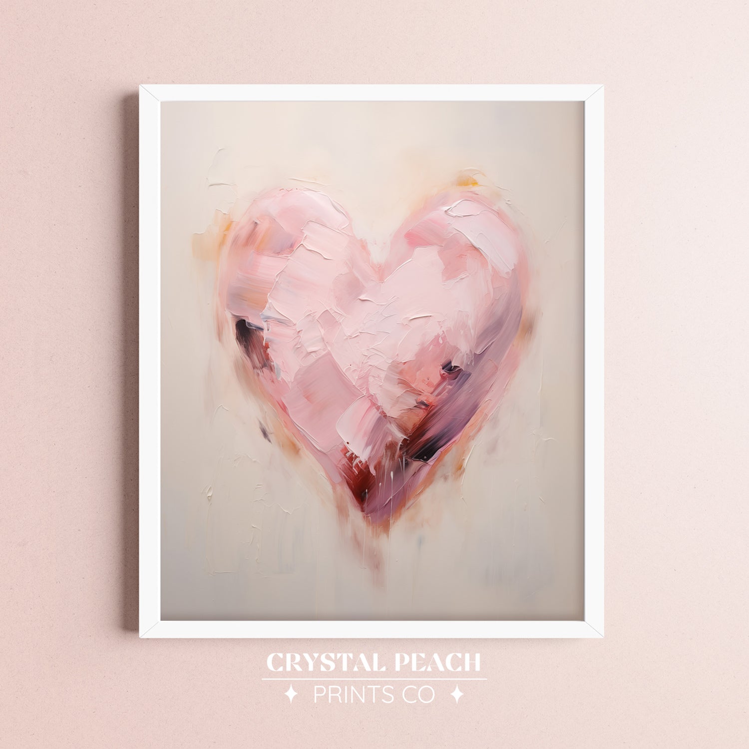 Valentine's Day Pink Heart Print - Pink Coquette Aesthetic Apartment Art Decoration - Rustic Valentine Girly Trendy Wall Art - Gift For HerPink Heart Digital Print - Minimalist Valentine's Day Wall Art - Pink Aesthetic Wall Art - Trendy Preppy Dorm - Valentine Gift for Her