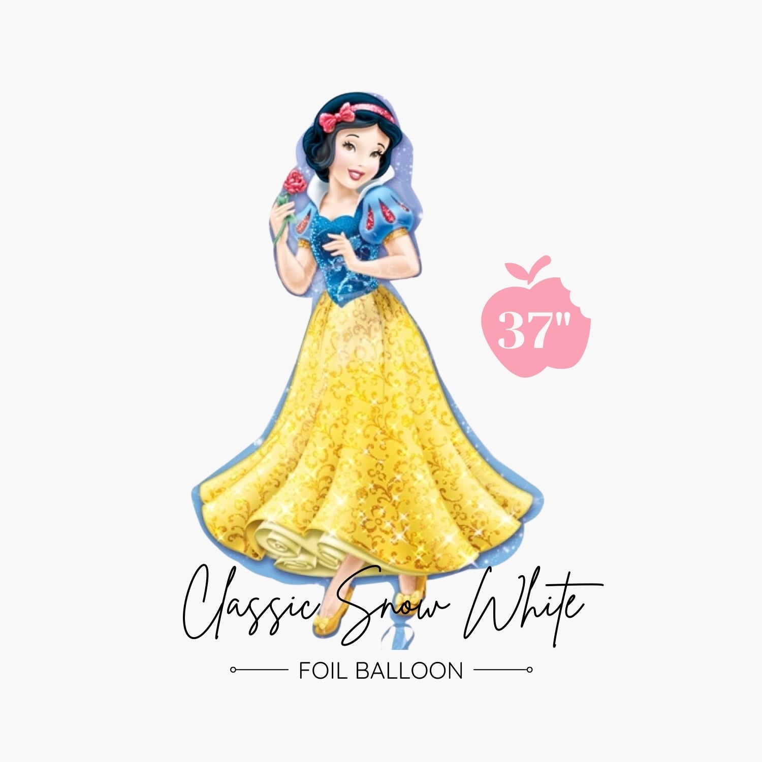 Jumbo Classic Snow White Foil Balloon 37" - Disney Licensed - Girls Princess Party Decors