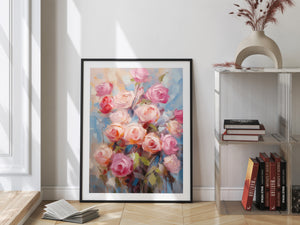 Rose Bouquet Digital Print [Pink, Blush, Blue]