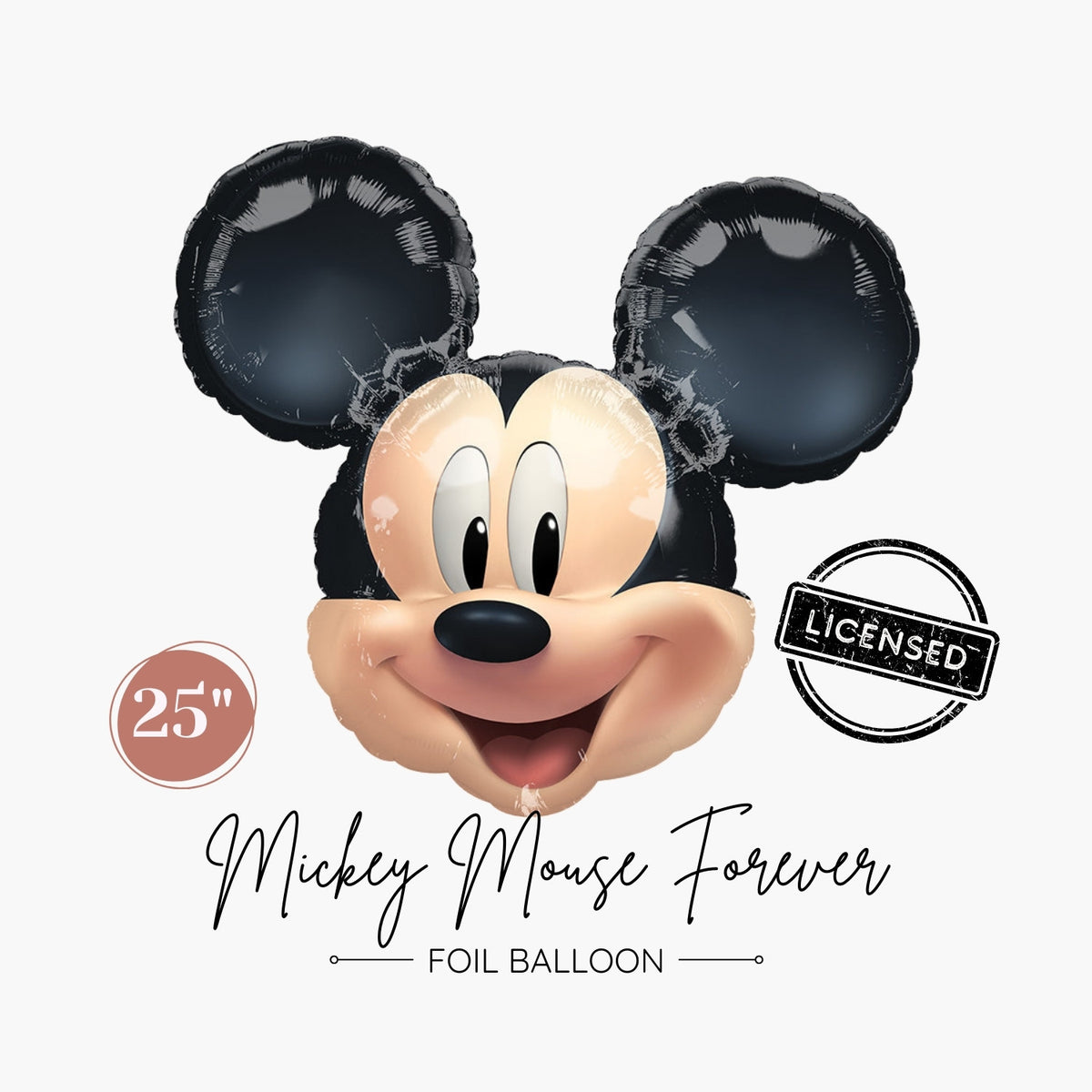 Licensed Mickey Mouse Balloon 25" - Classic Disney Birthday Party Decorations