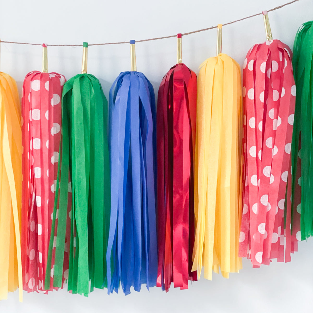 Mushroom Video Game Tassel Garland