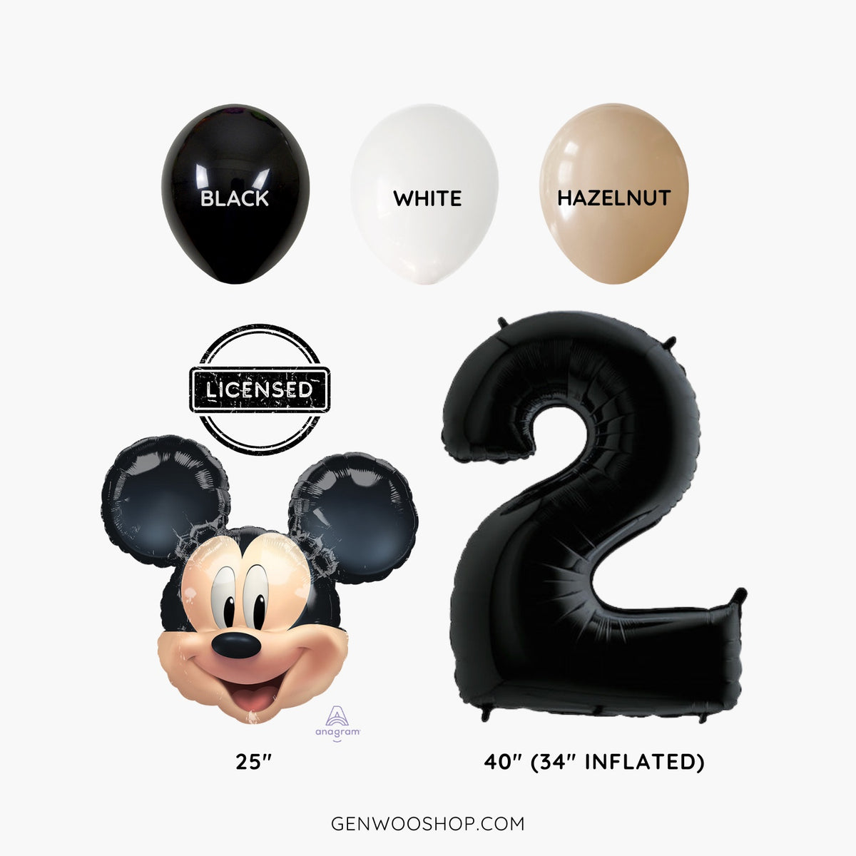 Balloon Tower Set with Licensed Mickey Balloon