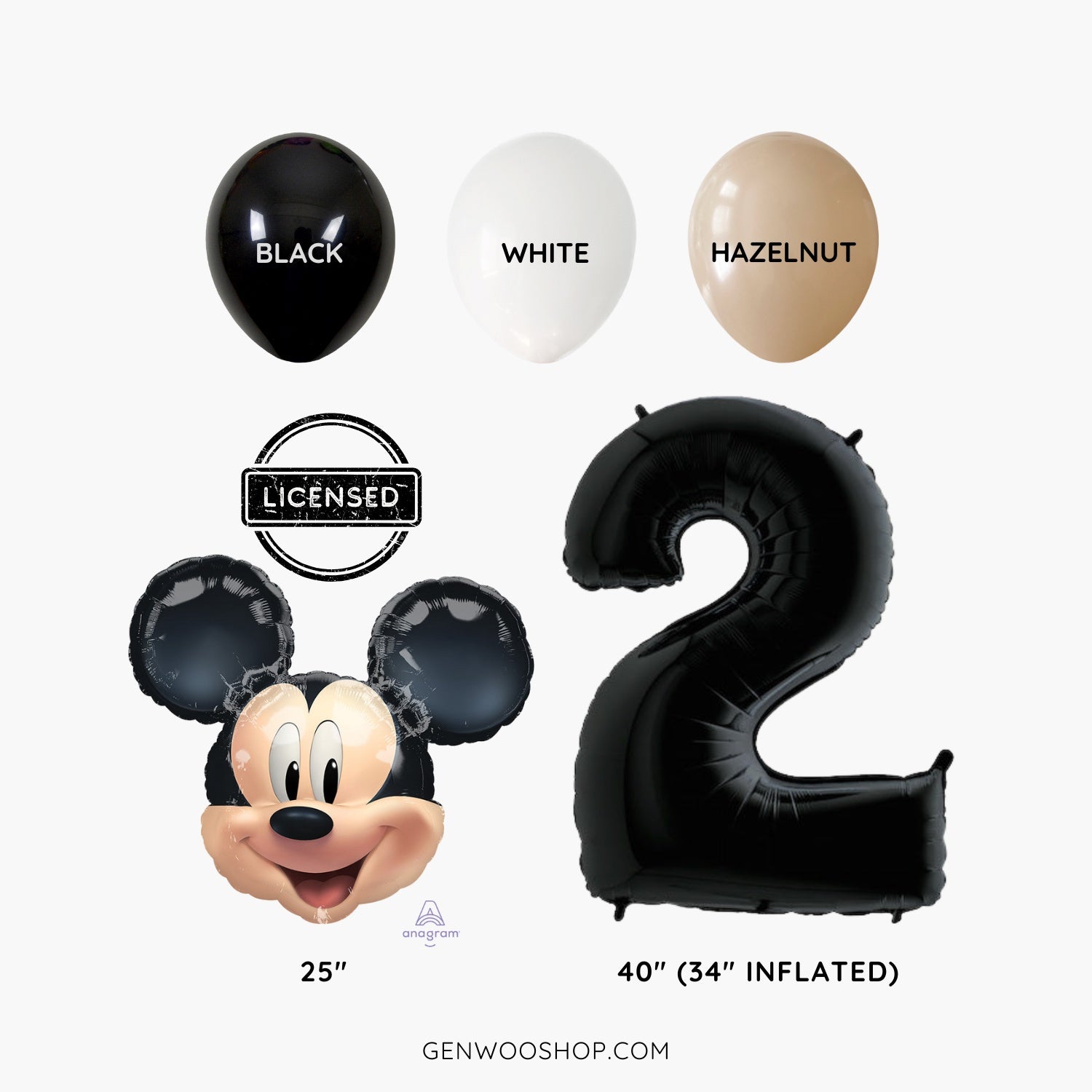 Balloon Tower Set with Licensed Mickey Balloon