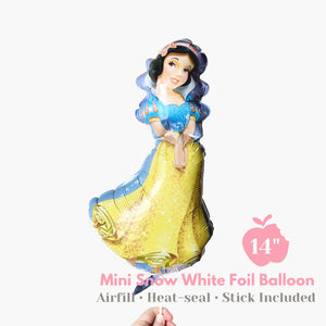 Licensed Snow White Princess Balloon 14" - Disney Snow White Birthday Party Balloon - Loot Bag Party Favor - Photo Prop