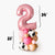 Cowgirl Birthday Pink Number 2 Balloon Column - Moo Moo I'm Two - Barnyard Birthday Decoration - Cow Print Balloon