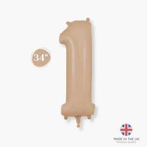 Jumbo Nude Number 1 Foil Balloon 34"