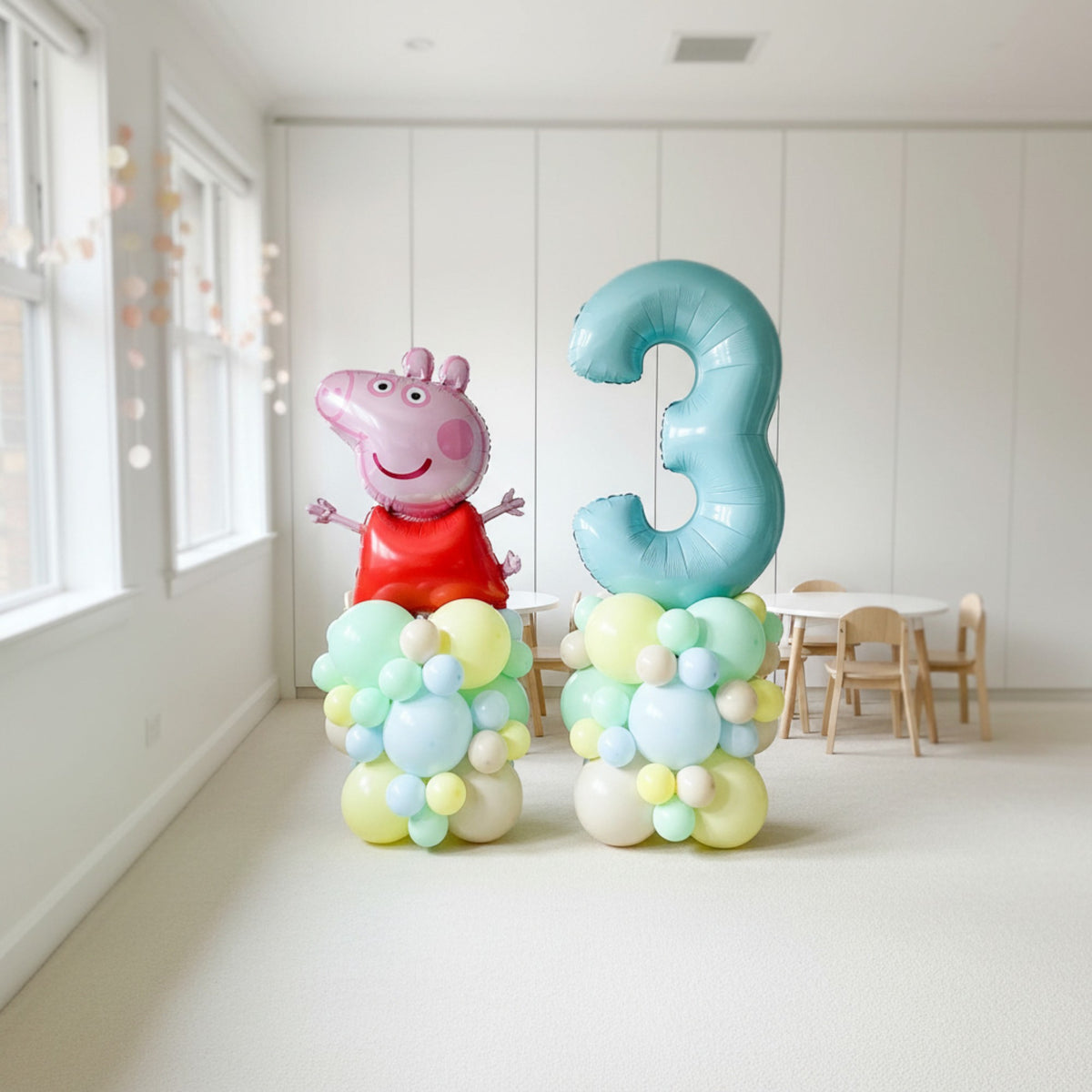 Balloon Tower Set with Licensed Peppa Pig Balloon
