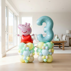 Balloon Tower Set with Licensed Peppa Pig Balloon