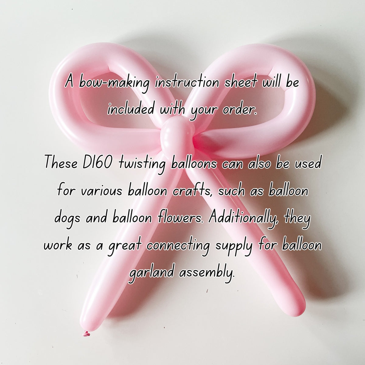 Baby Pink D160 Twisting Balloons