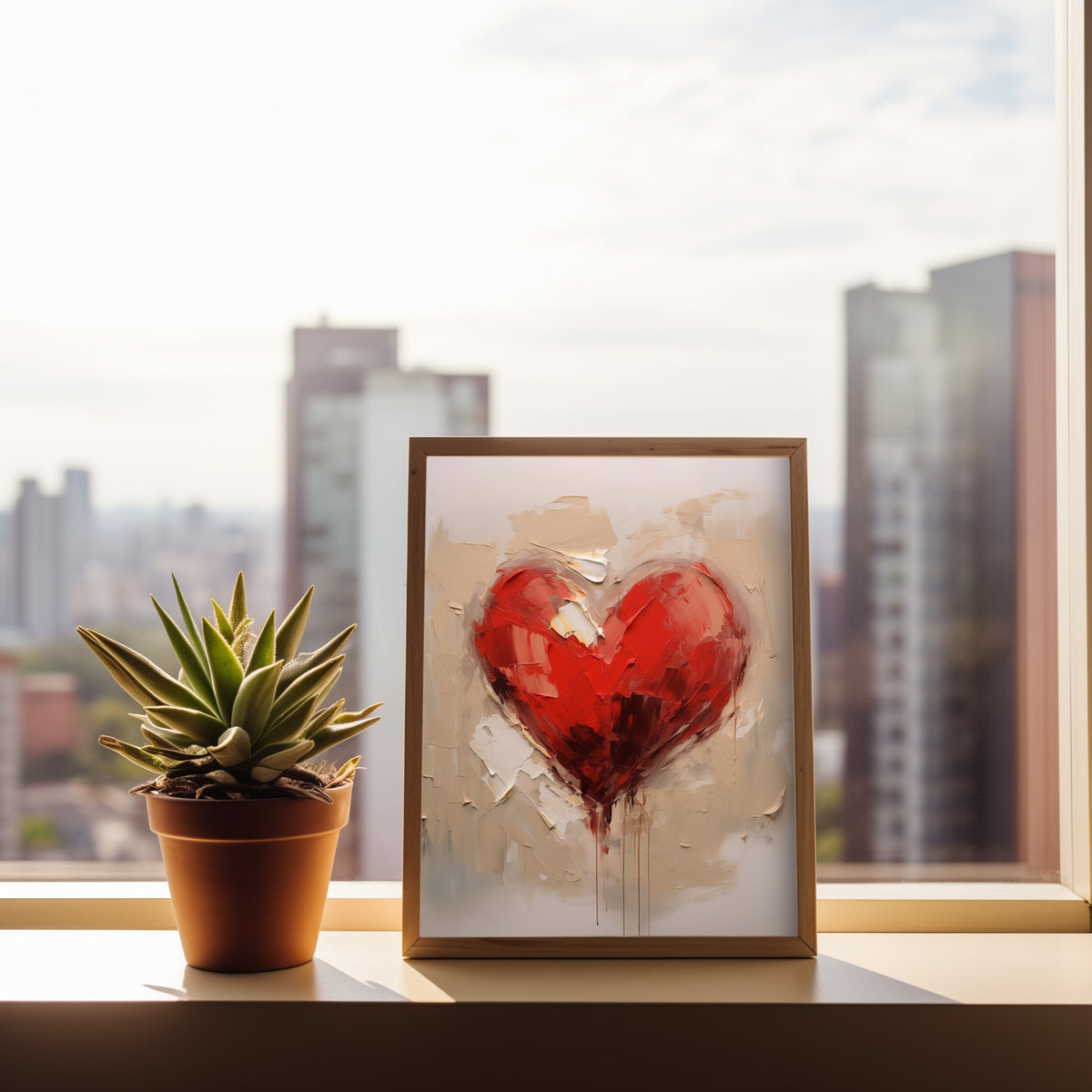 Red Heart Digital Print