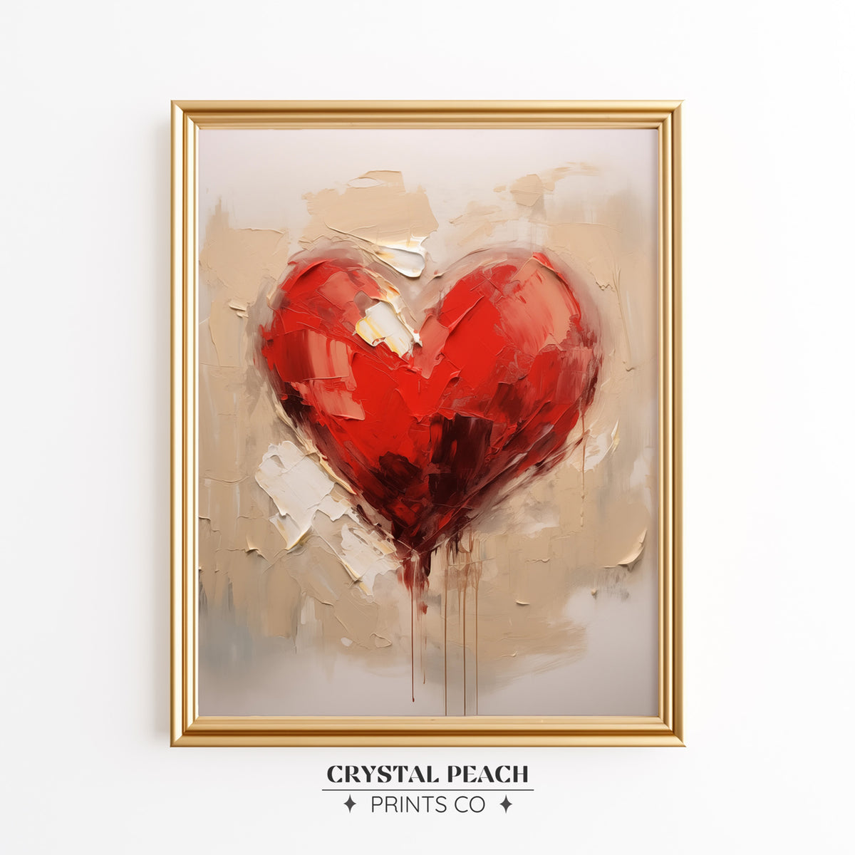 Red Heart Digital Print