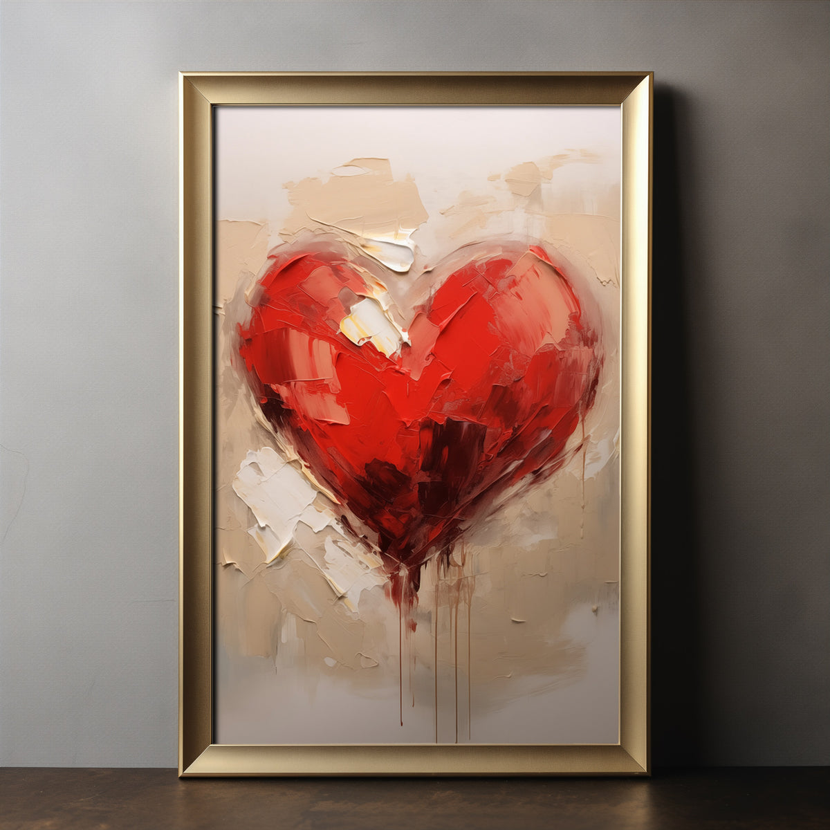 Red Heart Digital Print
