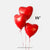 Red Heart Mylar Balloon Bouquet Valentine Party Decorations