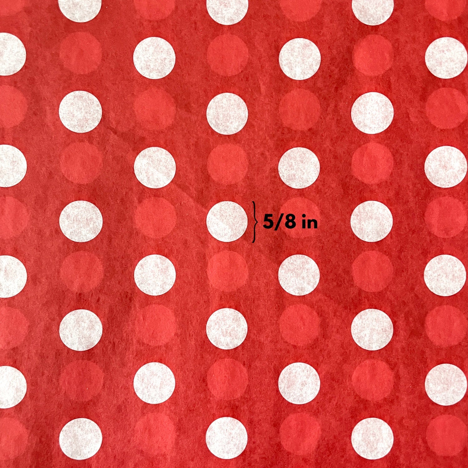 Red Polka Dots Patterned Tissue Paper - Gift Wrapping - Enchanted Woodland Mushroom Stationery Paper - Hand Craft Supplies