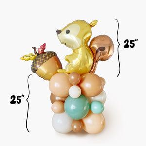 Squirrel and Acorn Balloon Tower
