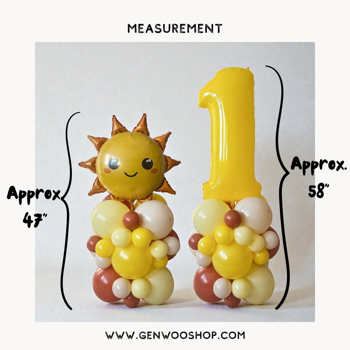 First Trip Around the Sun Balloon Tower Set