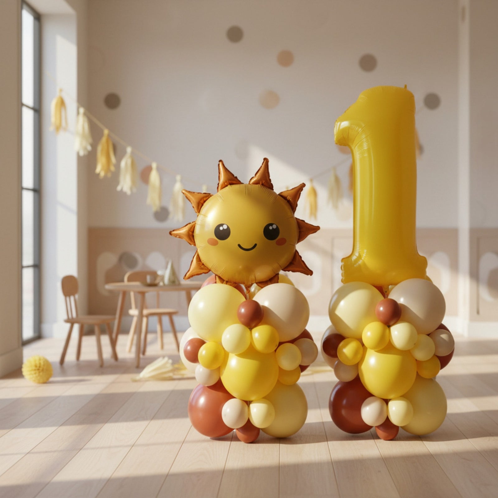 First Trip Around the Sun Balloon Tower Set