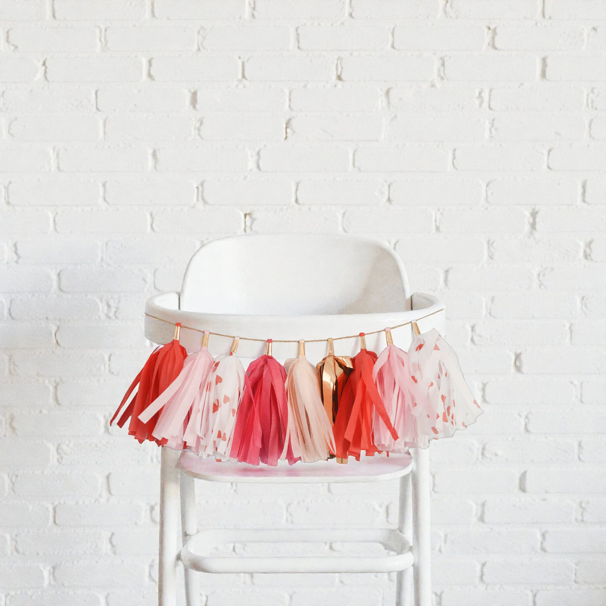 Valentines Day high chair garland
