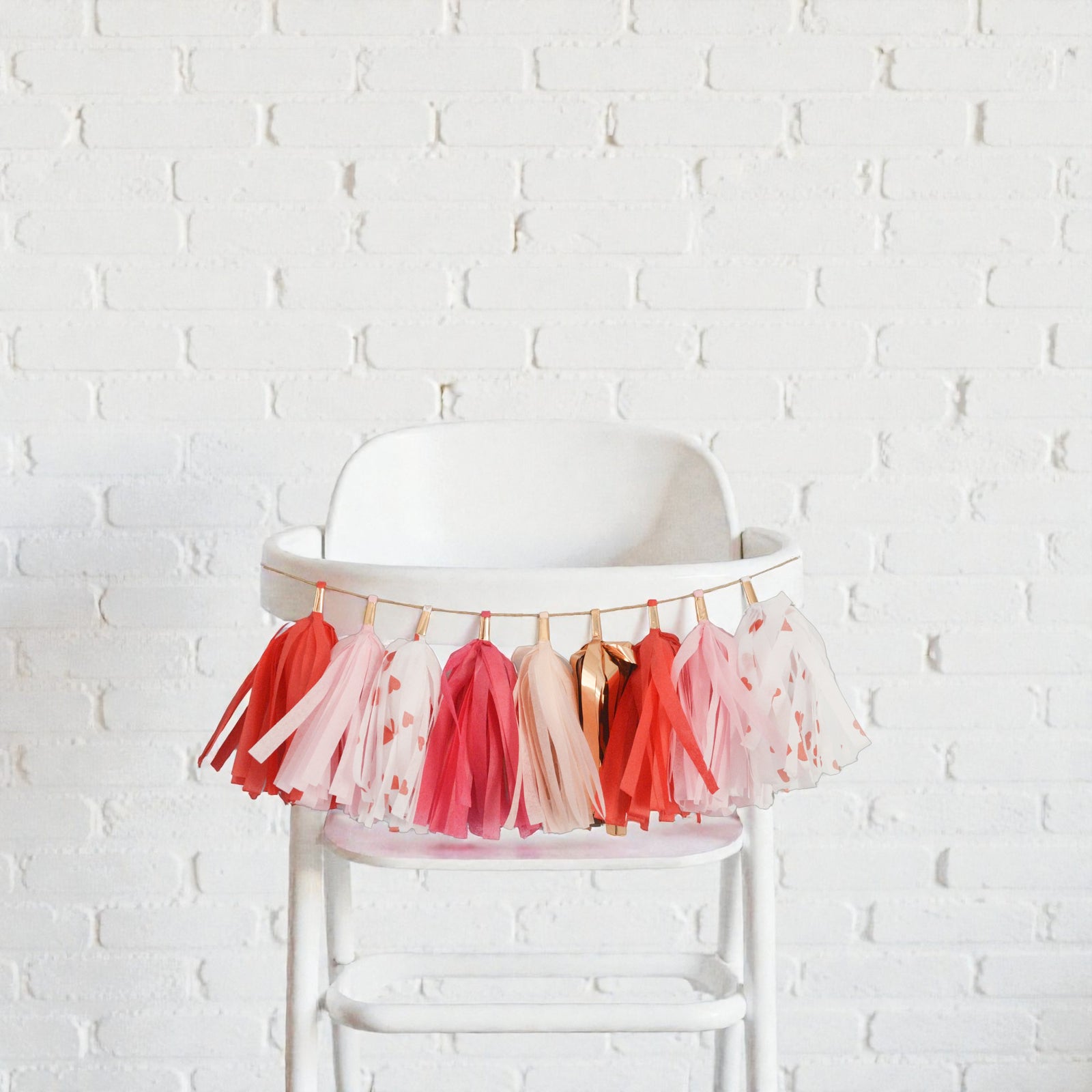 Valentines Day high chair garland