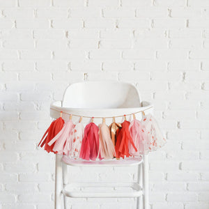 Valentines Day high chair garland