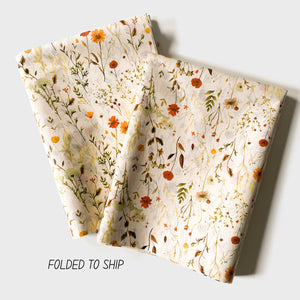 Retro Cottage Flowers Tissue Paper