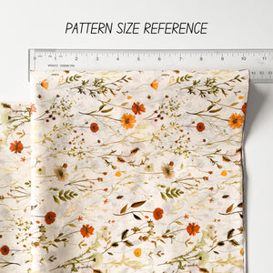 Retro Cottage Flowers Tissue Paper