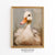 White Duck Portrait Print - Digital Printable Download - Modern Farmhouse Easter Decoration - Kids Room Animal Print - Rustic Animal Apartment Wall Art - Pet Duck Painting
