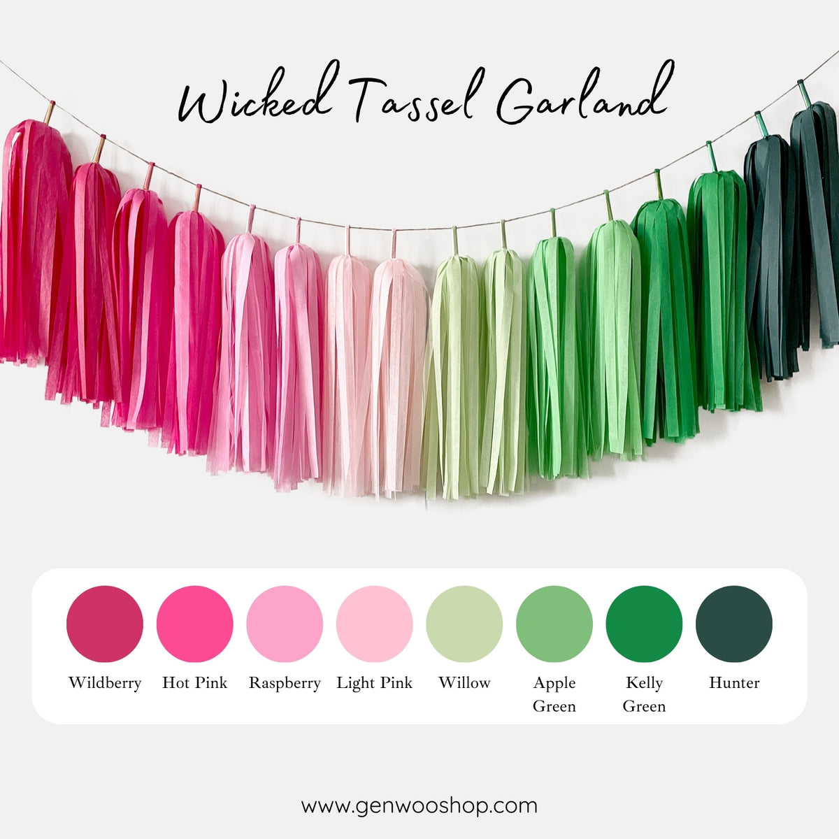 Wicked Tassel Garland - Girl Birthday Party Decorations