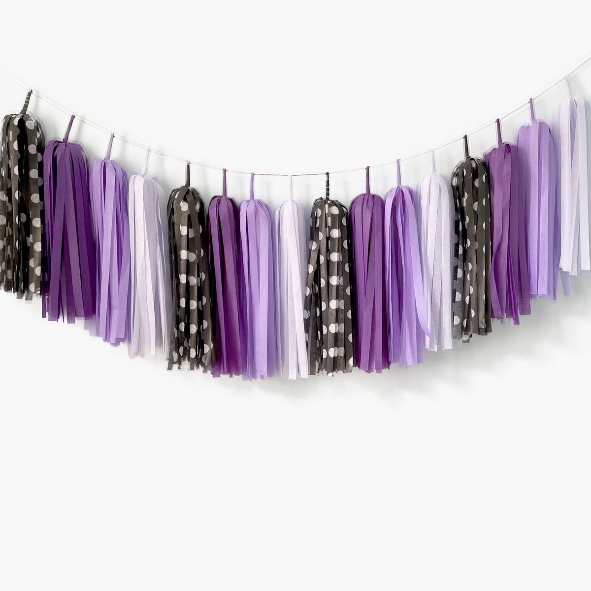 Purple Witch Party Tassel Garland - Halloween Party Backdrop Streamers