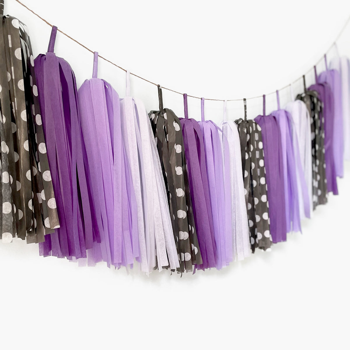 Purple Witch Party Tassel Garland