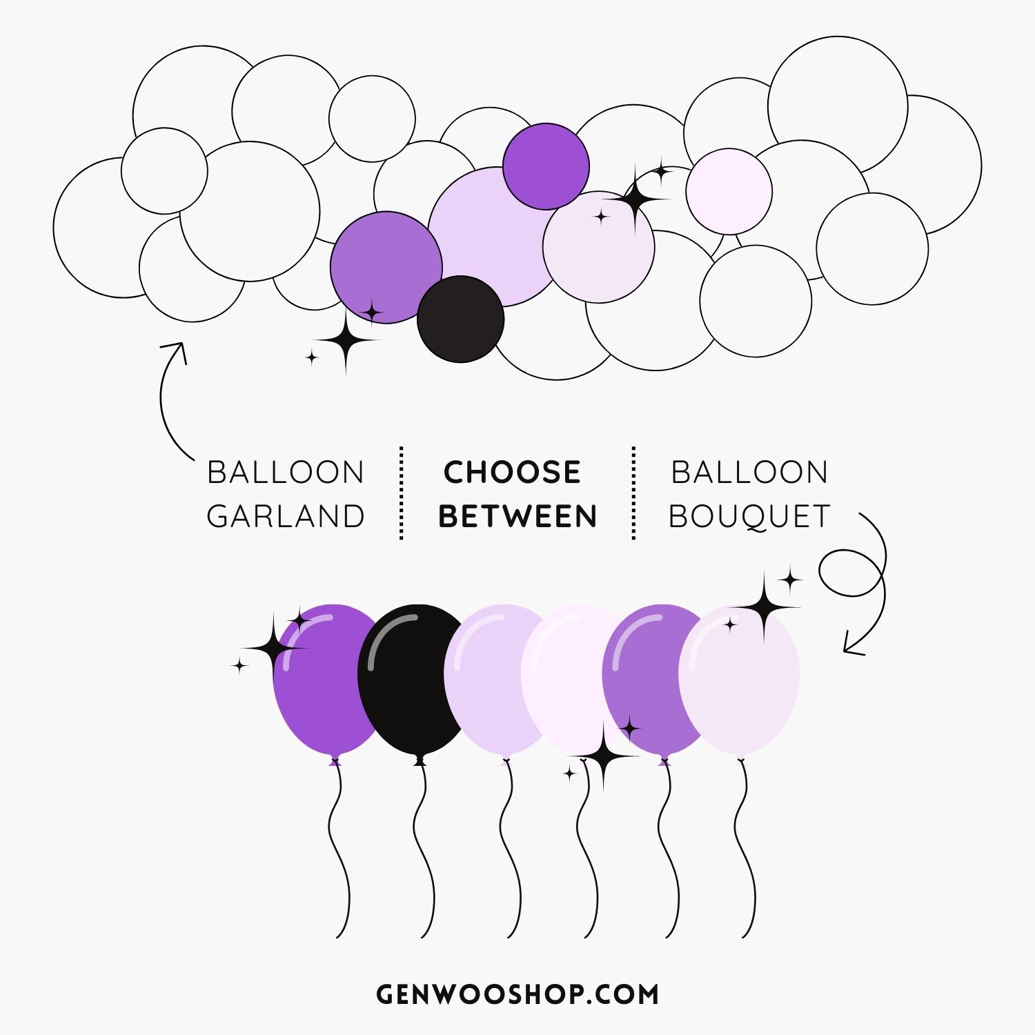 Purple Witch Party Balloon Kit - Halloween Party Balloon Garland & Balloon Bouquet Decorations