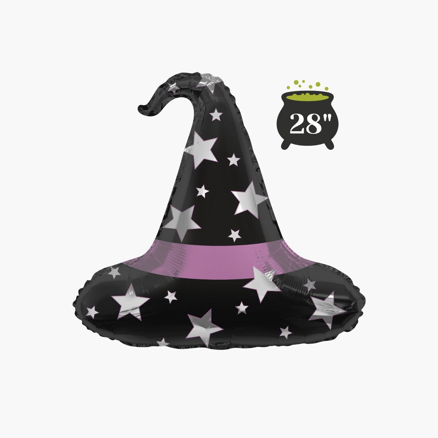 Witch Hat Mylar Balloon 28" - Wicked Party Decoration